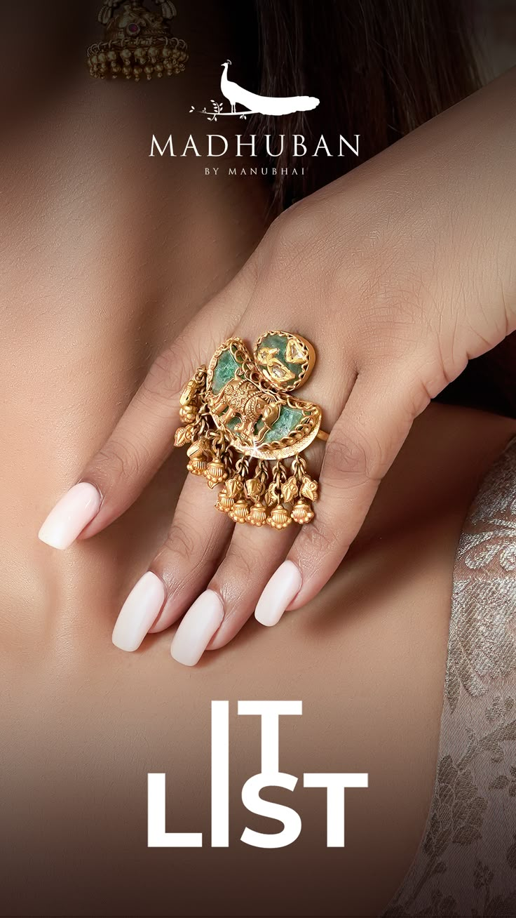 Bridal Finger Rings Indian Gold, Gold Antique Ring Design, Bridal Rings Indian Gold, Finger Rings Indian, Antique Gold Ring, Tribe Jewelry, Antique Gold Rings, Wedding Jewelry Sets Bridal Jewellery, Indian Rings