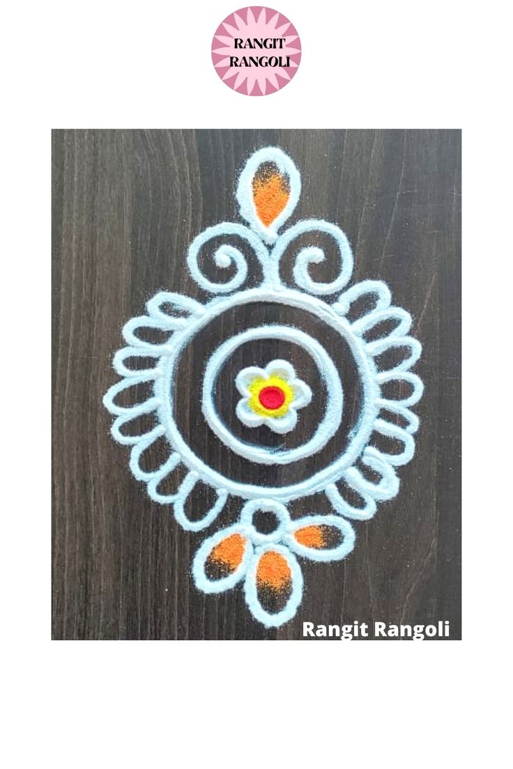 rangti rangdi design for diwali with the name rangti rangoli on it