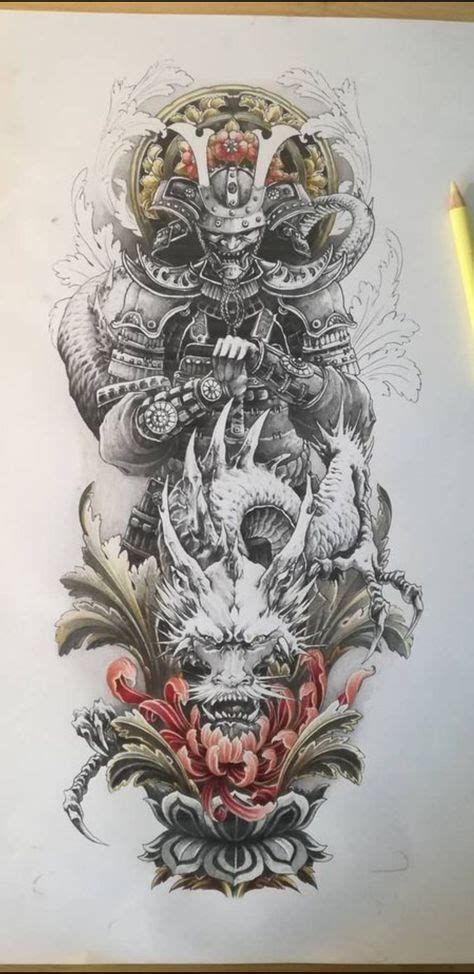 a pencil drawing of an intricate design with skulls and flowers on the bottom half of it