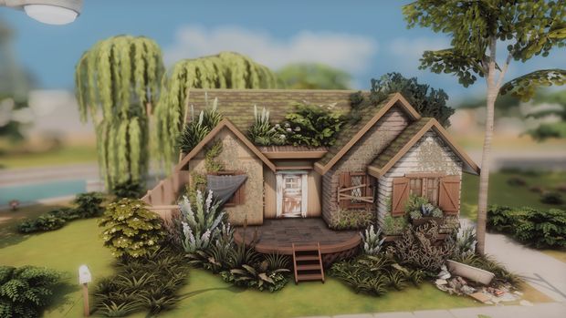 Fall Fixer-Upper 🔨☕✨ | Patreon Sims 4 Fixer Upper House, Sims 4 Fixer Upper, Fixer Upper House, Sims 4 Build, Sims House, Sims 4 Custom Content, Custom Content, It's Fall, Fixer Upper