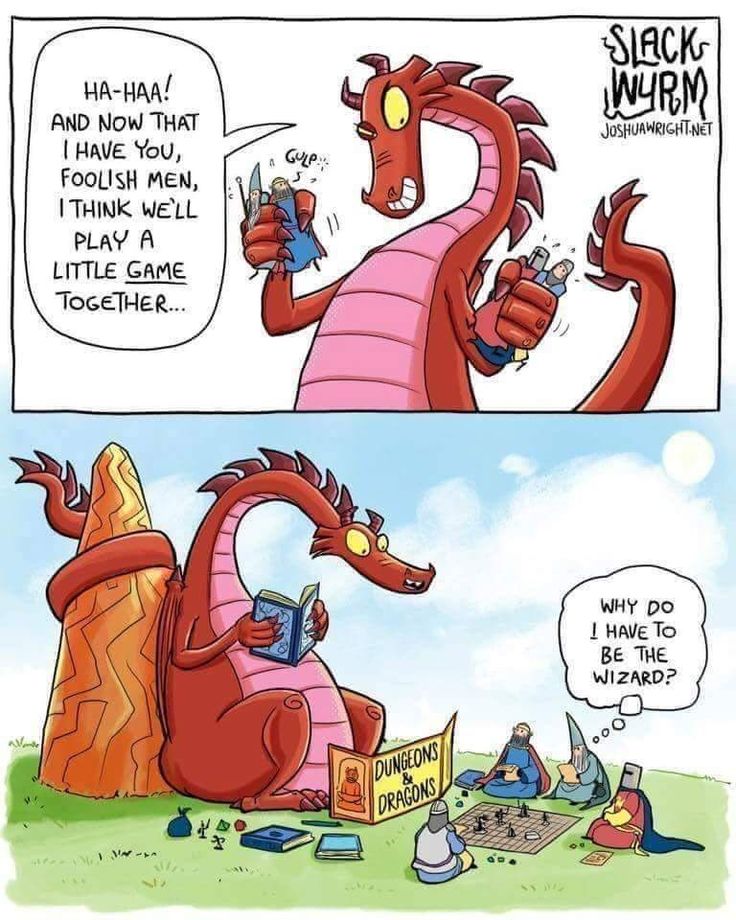 a comic strip with an image of a dragon reading a book and another cartoon about how to