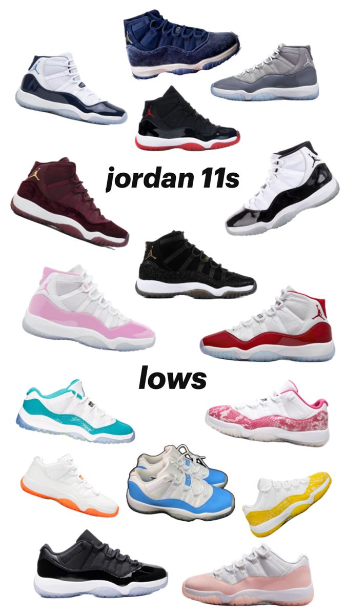 high top and low Cute Jordans, Casual Shoes Women Sneakers, Nike Shoes Women Fashion, Jordan 11s, Pretty Sneakers, Jordan Basketball Shoes, Fly Shoes, Trendy Shoes Sneakers