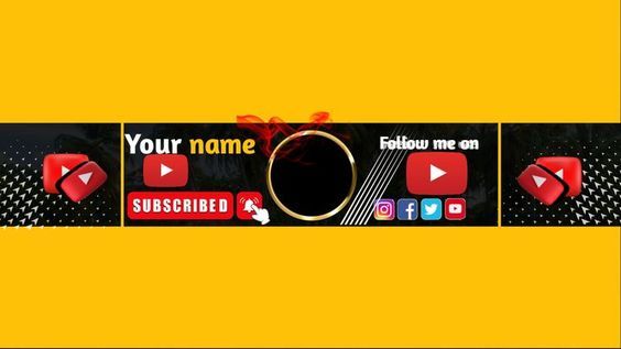 an image of a yellow background with red and black items on it that say your name