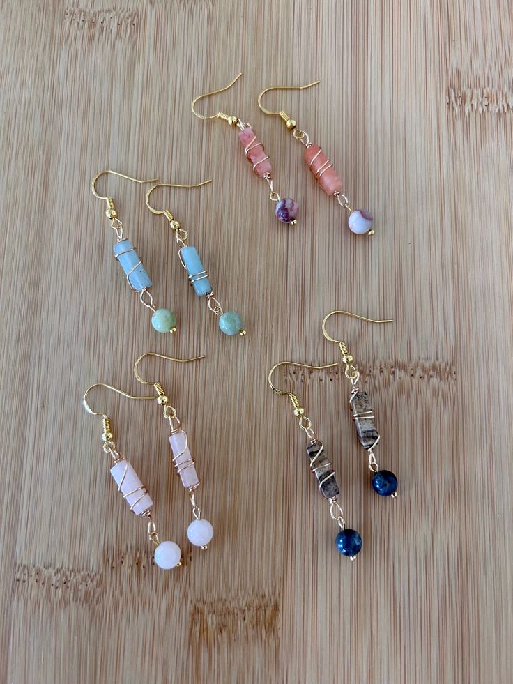 Enhance your style and channel positive energy with these exquisite natural crystal chip or pearl, huggie hoop earrings. Each pair is meticulously handcrafted with love and care, combining the beauty of crystals with semi-precious stones.  Features: *Authentic natural crystal chips: Our earrings are adorned with carefully selected natural crystal chips or pearls, showcasing their unique patterns and colors. *Earring hooks design: The earring wire is crafted from high-quality hypoallergenic stain Cute Wire Earrings, Dangle Beaded Earrings With Gemstone Beads As Gift, Gemstone Beads Dangle Earrings Gift, Gemstone Beaded Dangle Earrings For Gift, Gift Gemstone Beaded Dangle Earrings, Gemstone Bead Drop Earrings For Gifts, Gift Gemstone Beaded Earrings, Adjustable Beaded Earrings With Natural Stones, Adjustable Beaded Earrings With Natural Stones For Gift