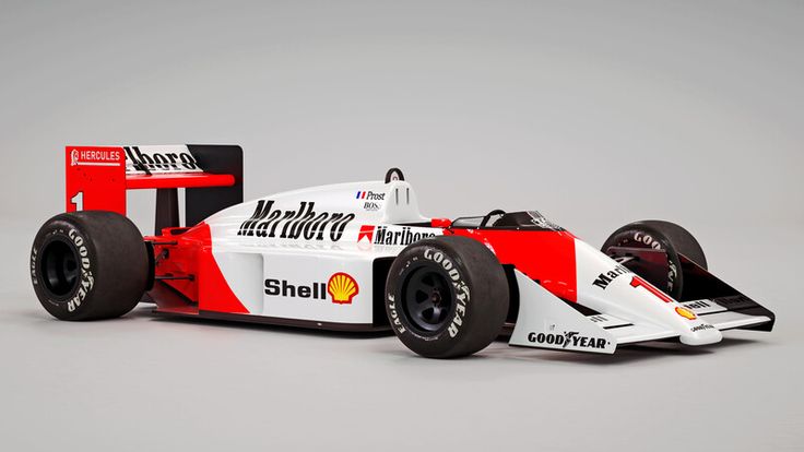 a white and red race car on a gray background