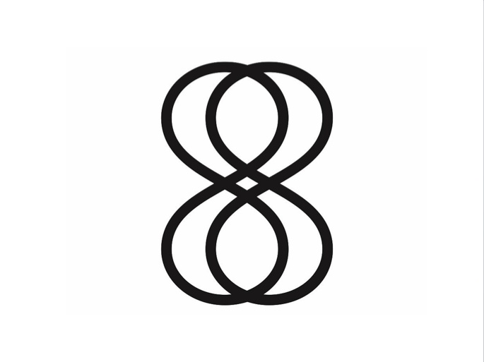 the letter b is made up of two thin black lines and has an oval shape