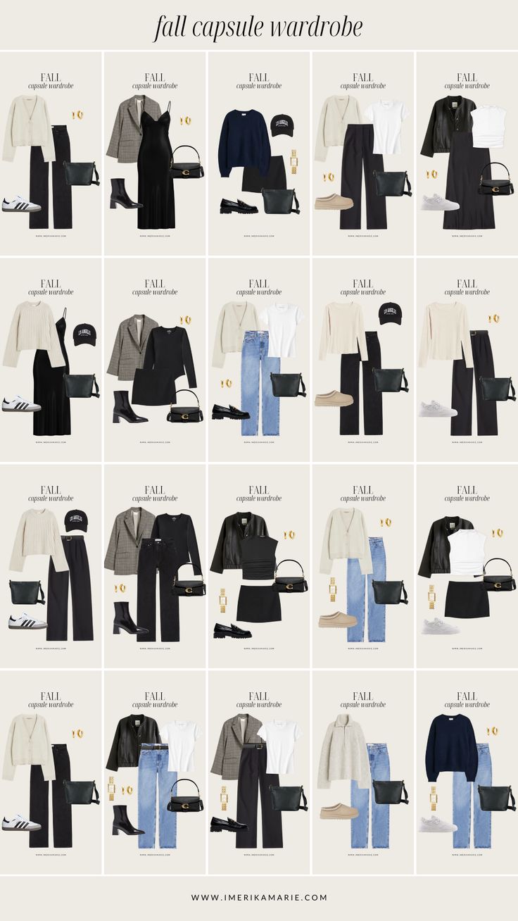 Fall Capsule Wardrobe 2023 Chic Capsule Wardrobe, Minimalist Wardrobe Capsule, Capsule Wardrobe Casual, Capsule Wardrobe Women, Underneath Hair, Capsule Wardrobe Outfits, Fashion Capsule Wardrobe, Winter Fashion Outfits Casual, Everyday Fashion Outfits