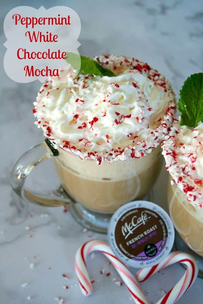 peppermint white chocolate mocha with candy canes