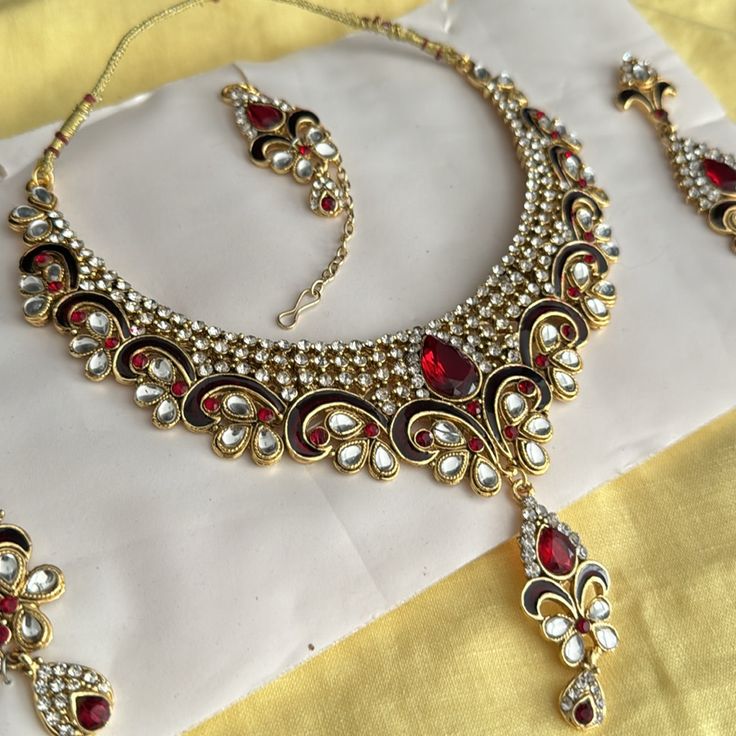 New Never Worn Indian Jewelry Sets Bridal, Bridal Sets Indian Wedding Jewelry Gold, Bridal Sets Indian Wedding Jewelry, Indian Wedding Jewelry Gold, Wedding Jewelry Gold, Indian Bridal Jewelry, Indian Bridal Jewelry Sets, Bridal Jewelry Set, Antique Jewelry Indian