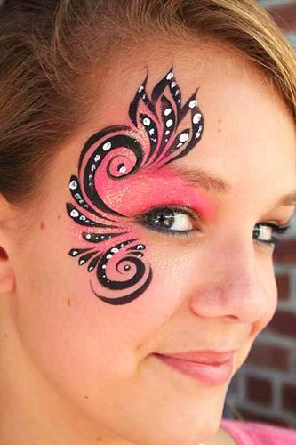 face painting ideas #48 Carnaval Make-up, Kids Face Painting, Adult Face Painting, Girl Face Painting, Butterfly Face, Face Painting Easy, Face Paint Ideas, Kids Face Paint, Face Paints