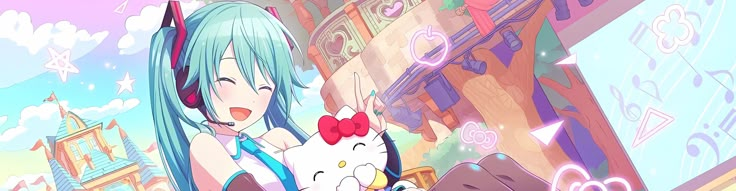 Miku Header, Custom Stuffed Animal, Twitter Banner, Header Banner, Card Banner, Hair Ornaments, Twitter Header, Project Sekai, Hatsune Miku