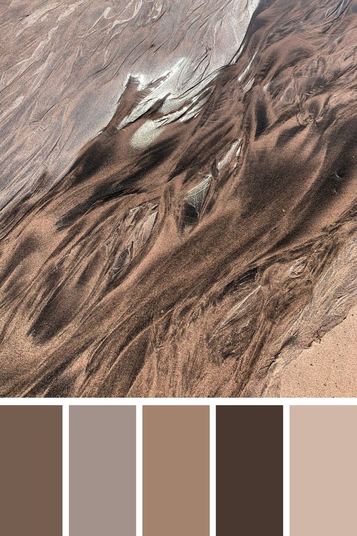 some brown and white colors are shown in this color scheme for the desert sand dunes