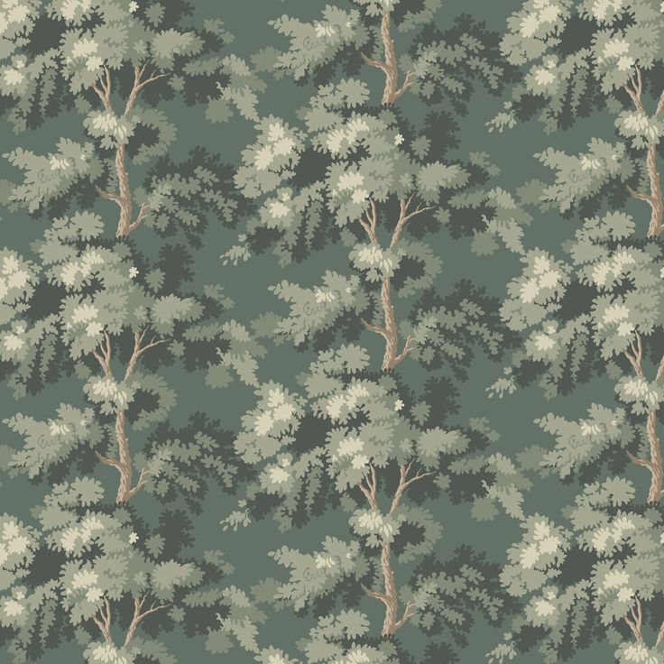 a wallpaper with trees and leaves on it