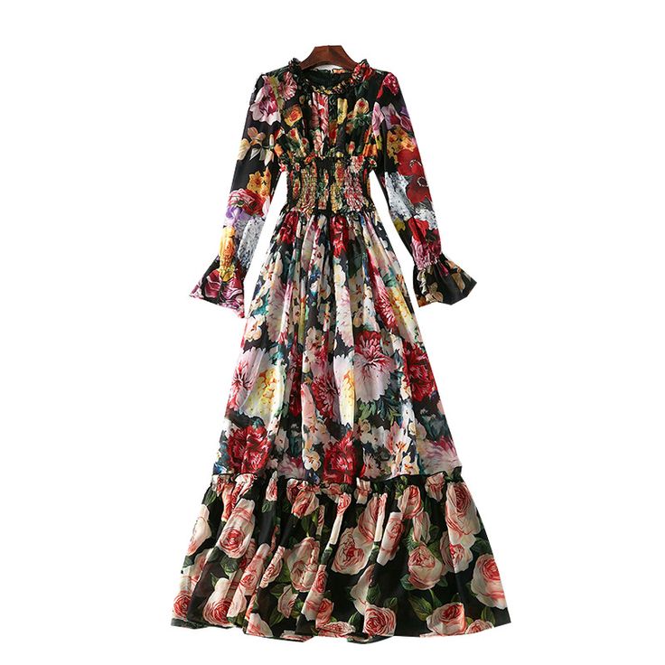 Maxi Dress Stores, Holiday Maxi Dress, Runway Dresses, Women Maxi, Ruffled Maxi Dress, Long Sleeve Maxi, Garden Toys, Types Of Skirts, Floral Maxi