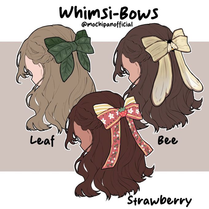 three girls with bows on their heads and the words winni - bow's