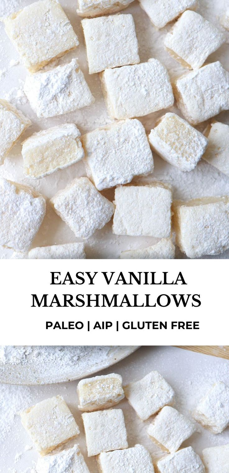 easy vanilla marshmallows made with palen and gluen free ingredients