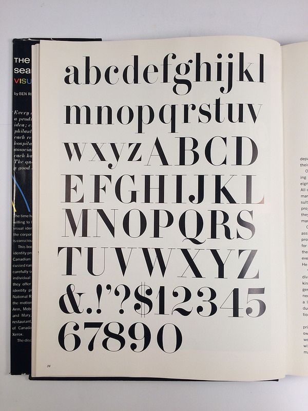 a black and white typeface with numbers on it