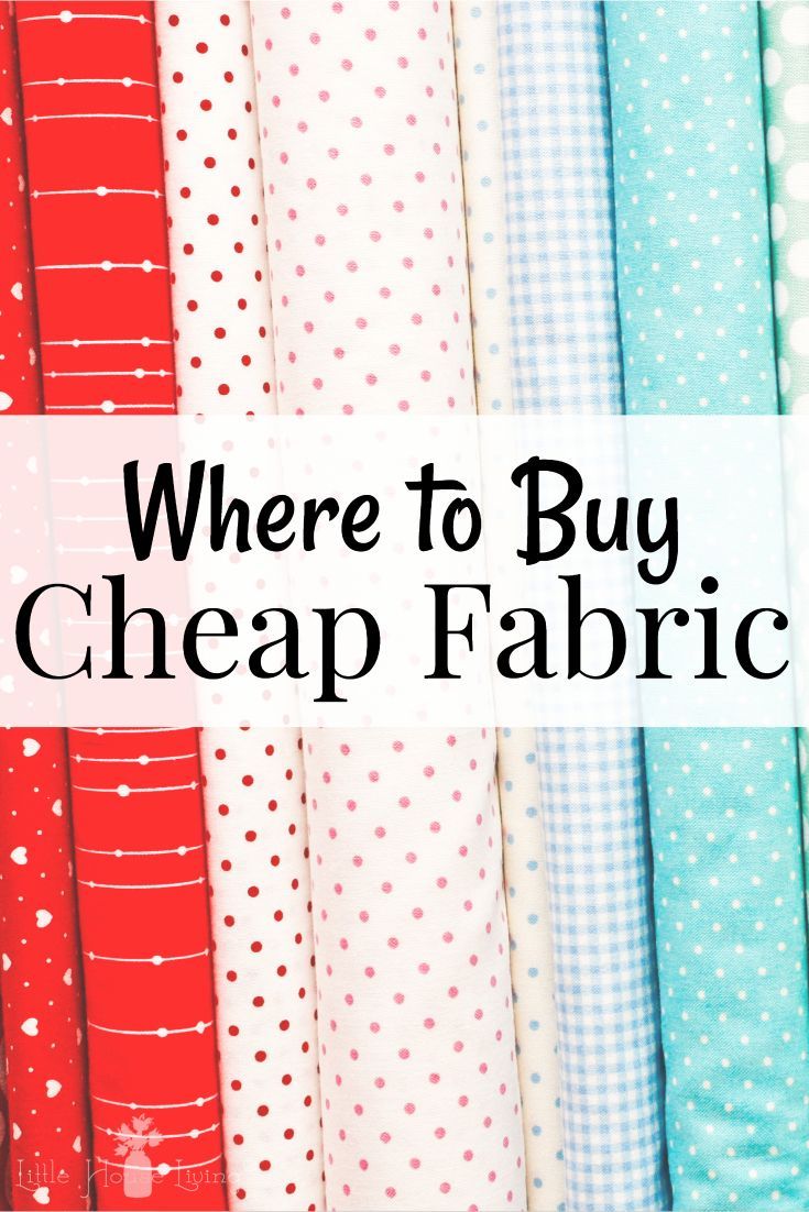 the words where to buy cheap fabric are in front of many different colors and patterns