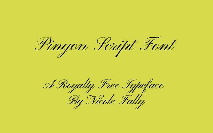 the title page for an elegant font