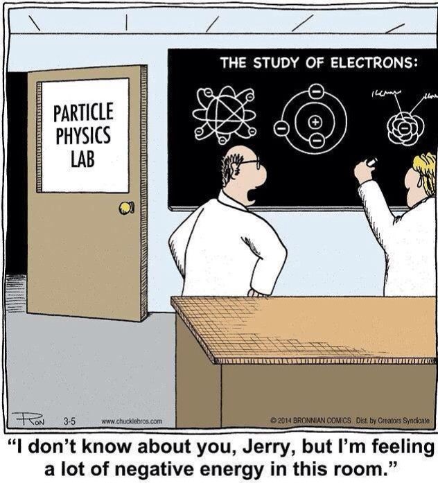 two men are in front of a blackboard with the words'i don't know about you, jerry, but i'm'm feeling a lot of negative energy in this room