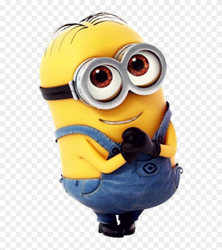 a yellow minion with big eyes holding a camera