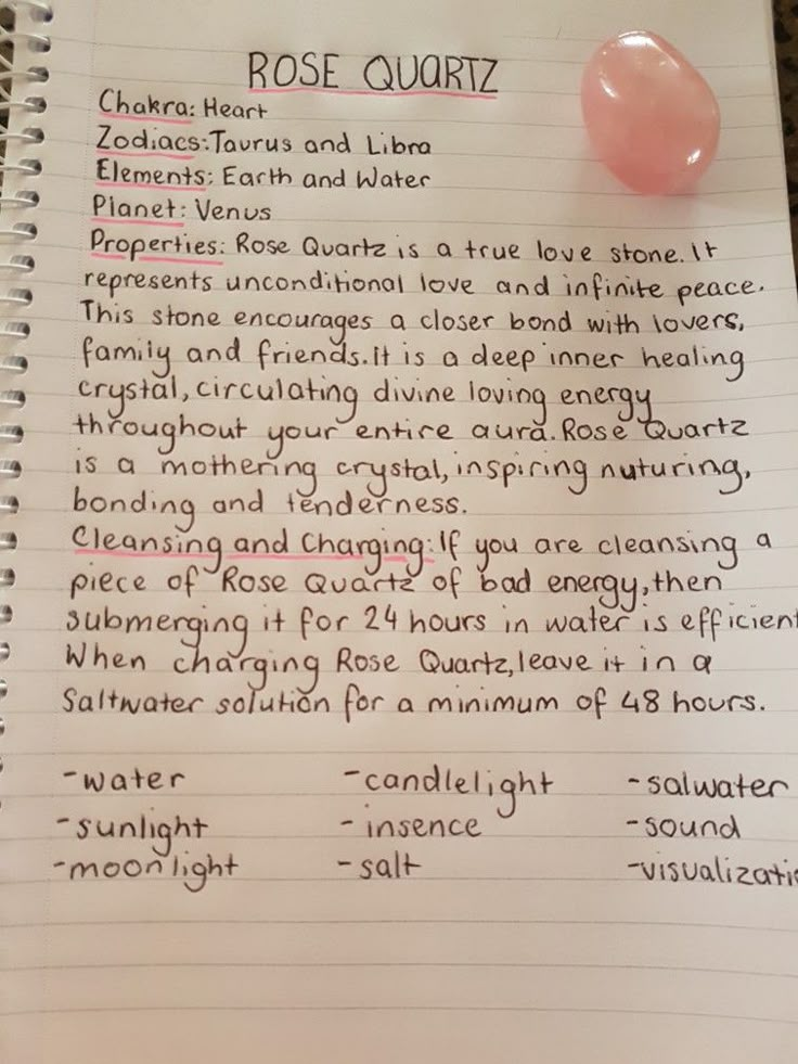 Rose Quartz Information, Crystals Meanings Journal, Witchcraft Crystals Meaning, Cleansing Rose Quartz Crystals, All Crystals Meanings, Using Crystals To Manifest, Charging Rose Quartz, Rose Quartz Meditation, Crystals Meanings Spirituality