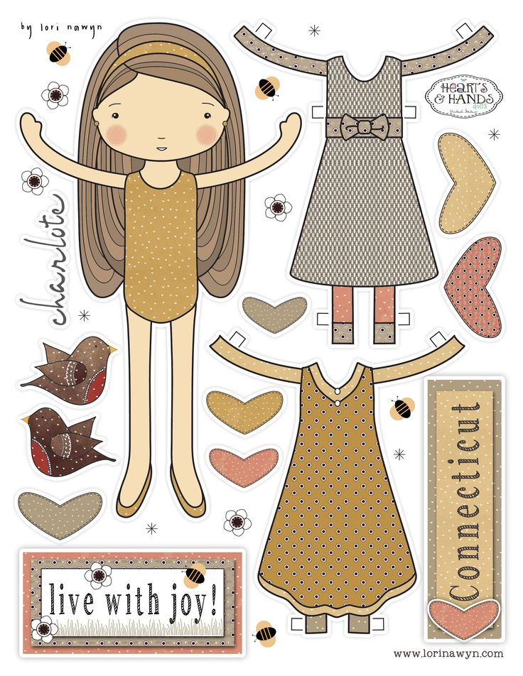 a paper doll that is made to look like a girl