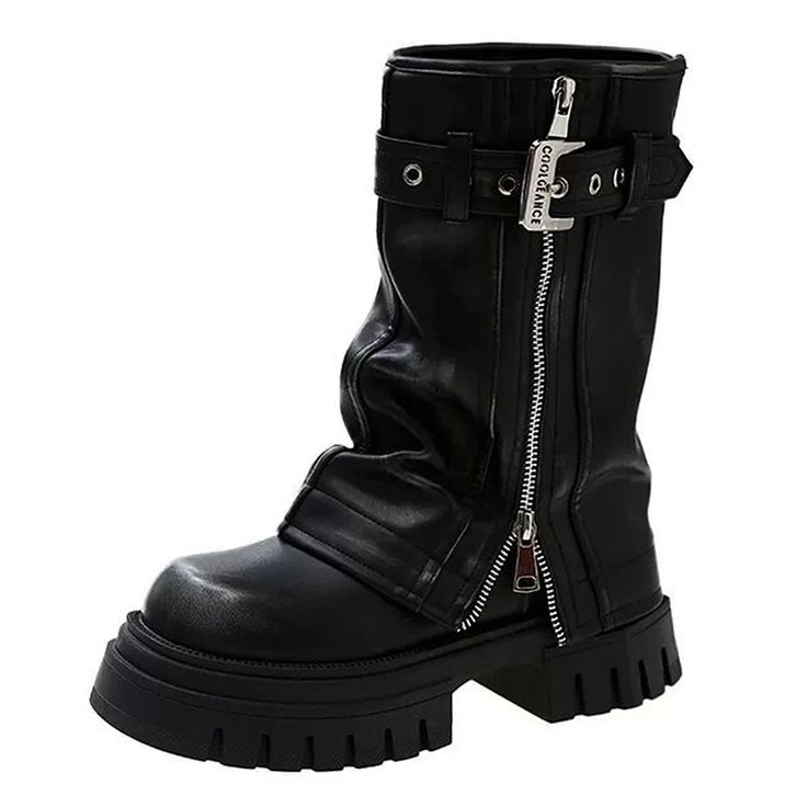 black platform chunky boots boogzel clothing Chunky Boots Men, Aesthetic Boots, Tabi Boots, Tabi Shoes, Most Comfortable Shoes, Metal Straps, Aesthetic Shoes, Chunky Boots, Shoes Shop