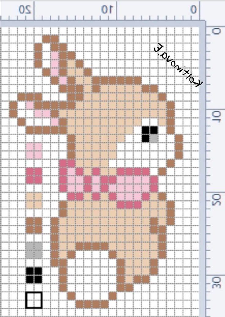 a cross stitch pattern with a dog on it