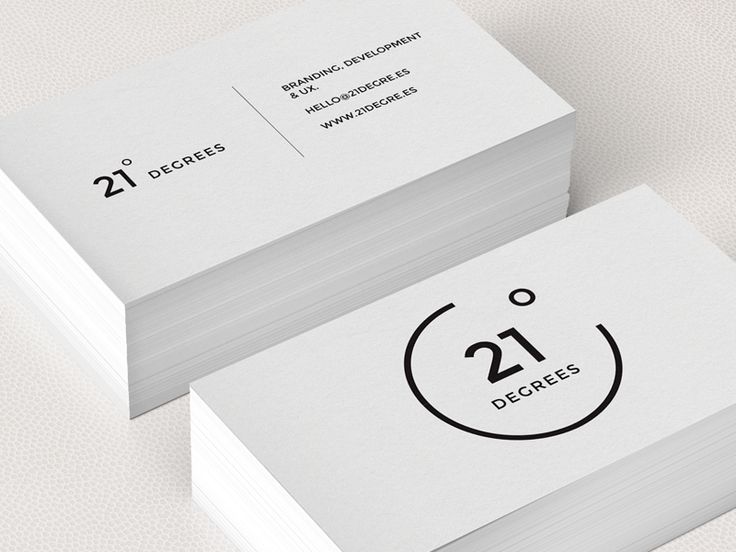 two business cards sitting on top of each other with the numbers twenty and twenty below them