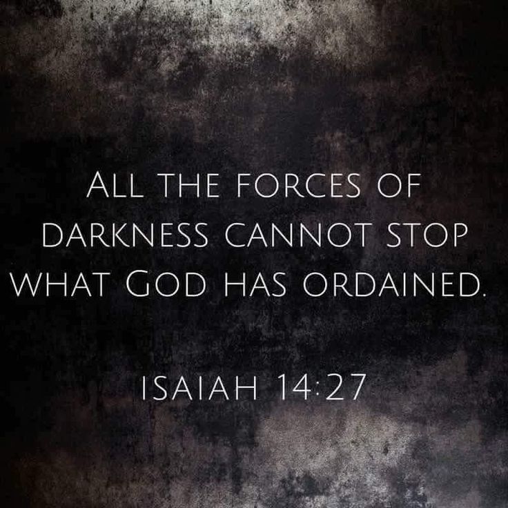 All the forces of darkness cannot stop what God has ordained (Isaiah 14:27). #KWMinistries Godly Inspiration, Woord Van God, Thank You God, Scripture Quotes, Verse Quotes, Bible Verses Quotes, Scripture Verses, Quotes About God, True Words