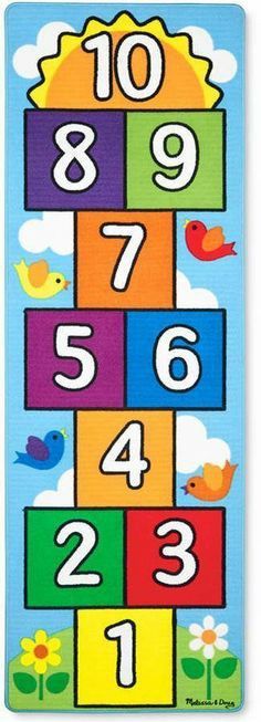 a colorful poster with numbers and birds on it