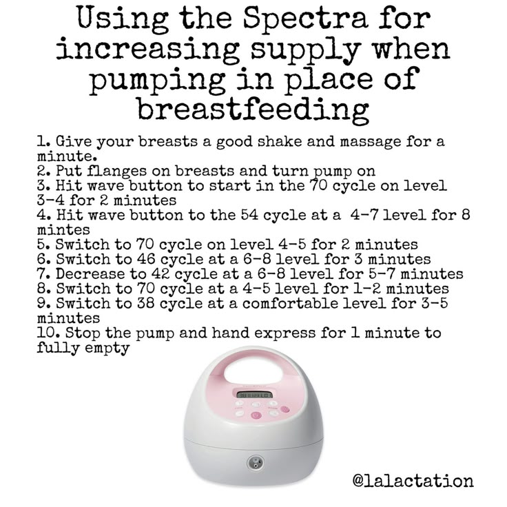 an advertisement with instructions on how to use the speaker for pumping in place of breastfeeding