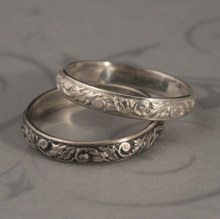 Going Baroque Wedding Band--Sterling Silver Patterned Wire Stacking Ring by debblazer on Etsy https://www.etsy.com/listing/59646427/going-baroque-wedding-band-sterling Dating Ring, Antique Style Rings, Sterling Silver Wedding Rings, Palm Coast, Silver Wedding Rings, Funky Jewelry, Vintage Band, Dream Jewelry, Sterling Silver Bands