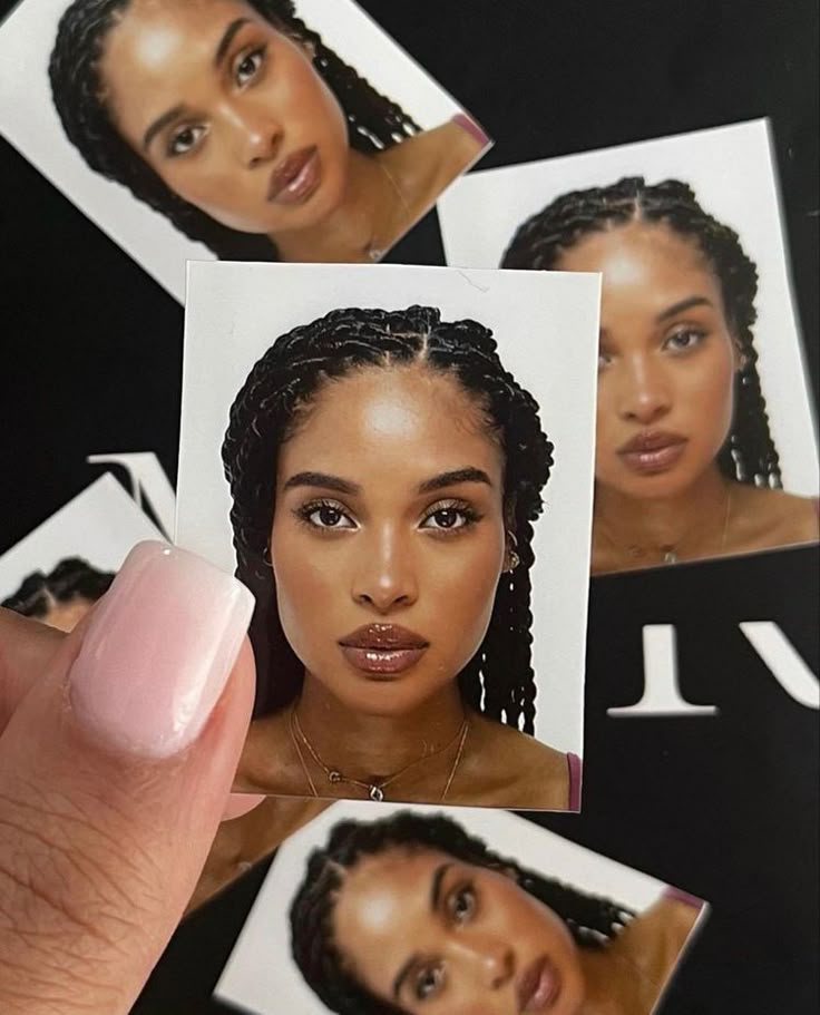 Passport Photo Makeup, Pretty Id Card Picture, Christian Harper, Stella Alonso, Id Photos, Passport Pictures, Everything Is Beautiful, Slimmer Face, Makeup For Black Skin