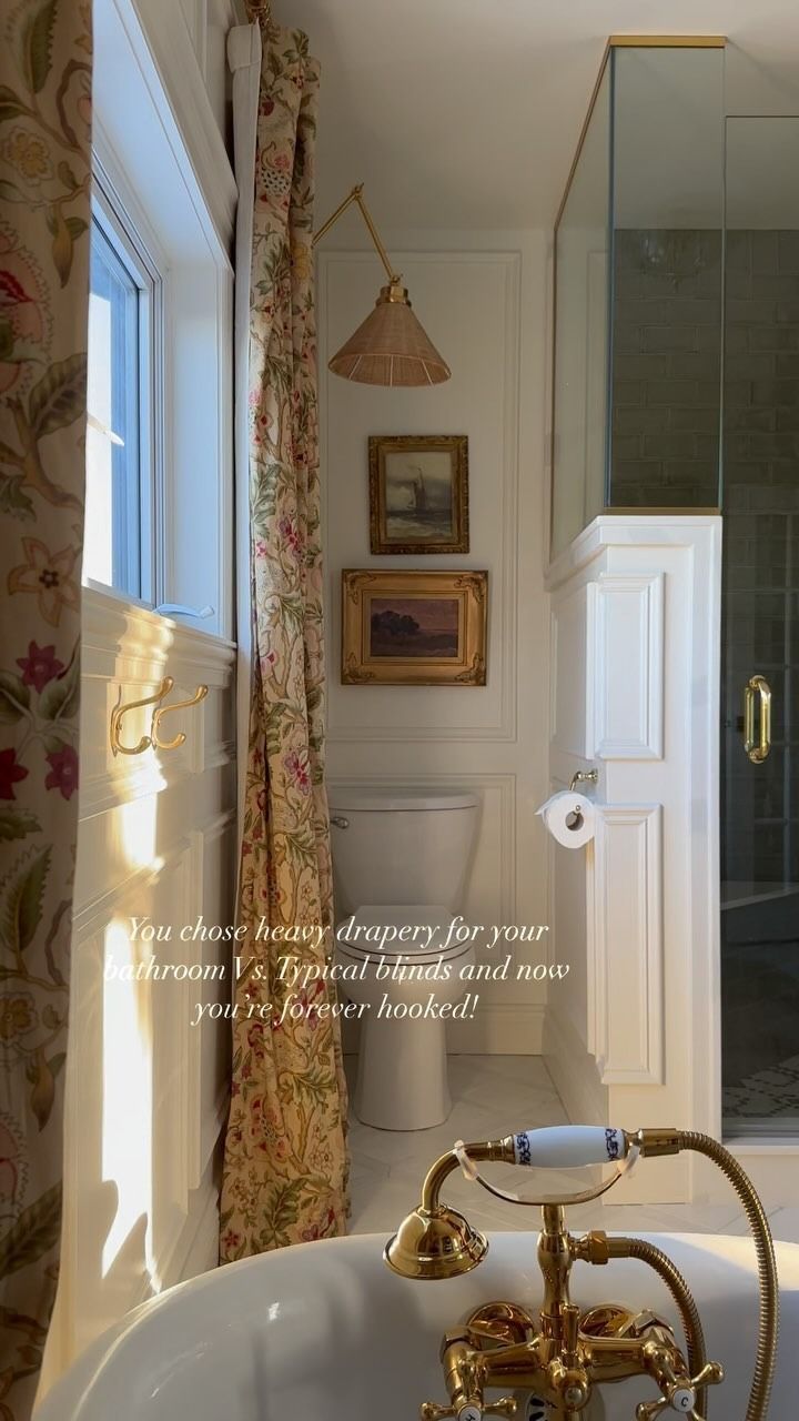 a bathroom with a tub, toilet and shower in it