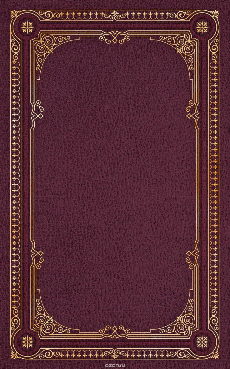 a red book with gold trimmings and a golden frame on the front cover