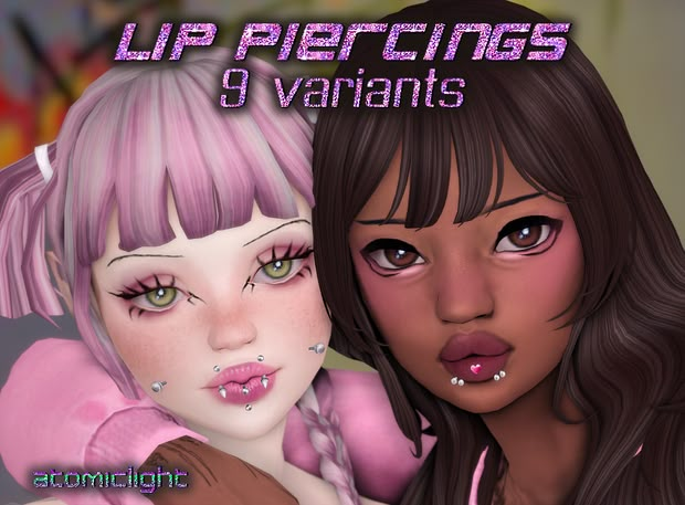 two animated girls with piercings and pink hair