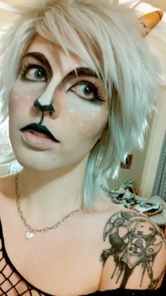 Face Paint Costume Ideas, Goat Makeup, Face Paint Costume, Faun Makeup, Faun Cosplay, Goat Costume, Norse Goddesses, Werewolf Makeup, Wolf Makeup