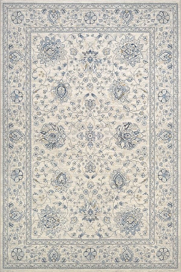 Classic meets contemporary in the look and construction of our Couristan Sultan Treasures Persian Isfahn rug, granting this floor covering the versatility to be placed in your formal dining room or your casual entryway. Thanks to its synthetic construction, these rugs offer incredible durability and comfort as well as inherent stain-resistance. We paired modern blues with traditional floral motifs, lending our Persian-inspired piece a versatile look that thrives in casual or formal settings. Hea Couristan Rugs, Furnishing Fabrics, Light Blue Area Rug, Cream Area Rug, Rug Direct, Persian Area Rugs, Handmade Area Rugs, Persian Carpet, Floral Rug