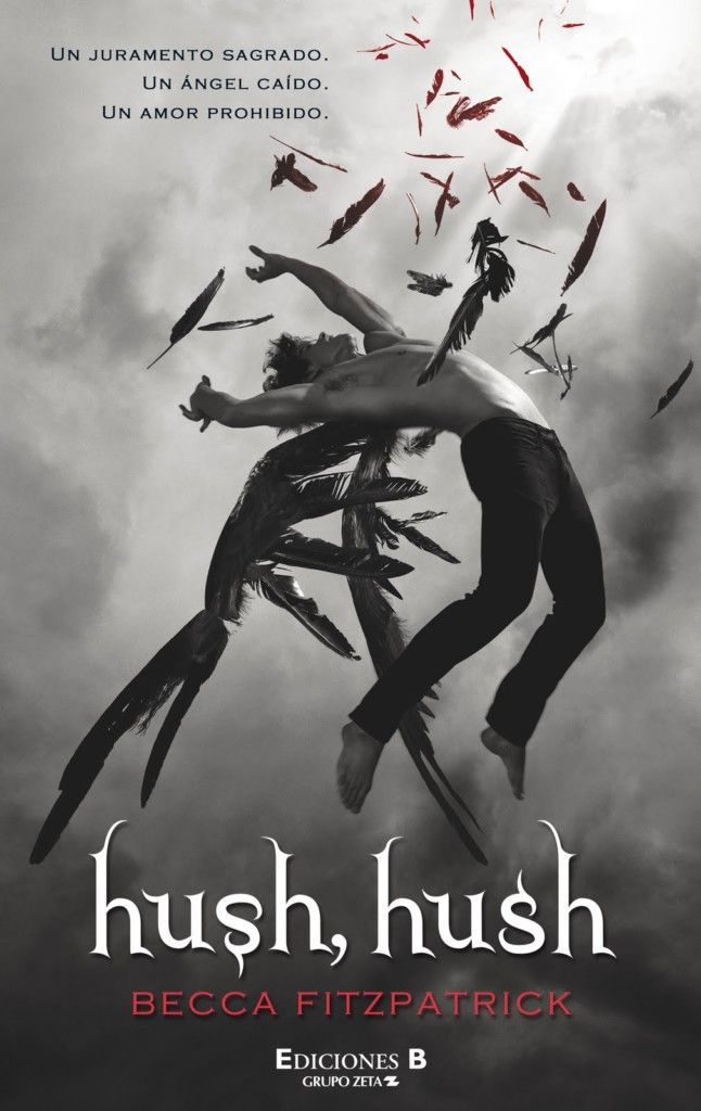 hush, hush movie poster with two people in the air