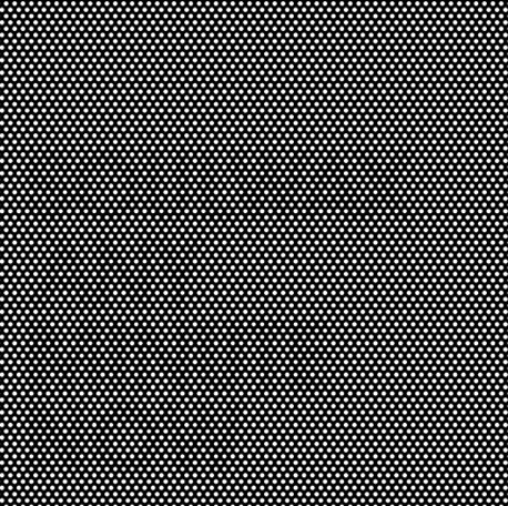 an abstract black and white background with small dots in the center, as if it were woven on fabric