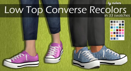 low top converse recolors in 35 swatches for the simse by lukette