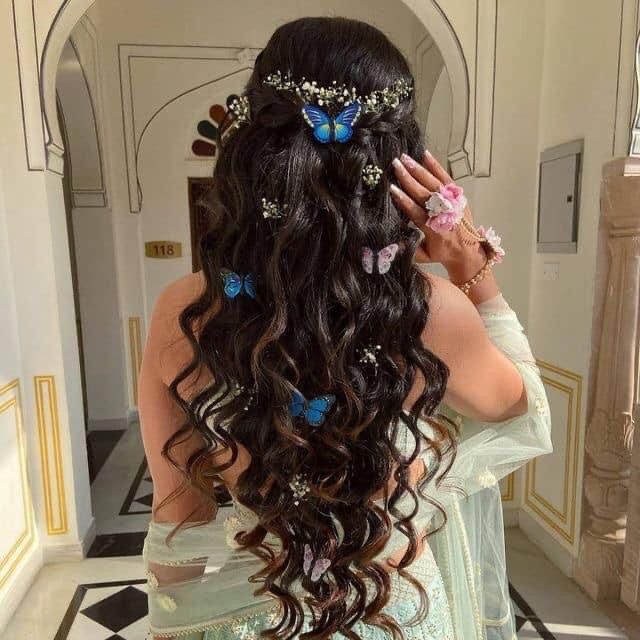 Butterfly Hairstyle, Styles Braids, Birthday Hairstyles, Quinceanera Hairstyles, Quince Hairstyles, Choppy Hair, Clip Hairstyles, Trendy Haircuts, Butterfly Hair