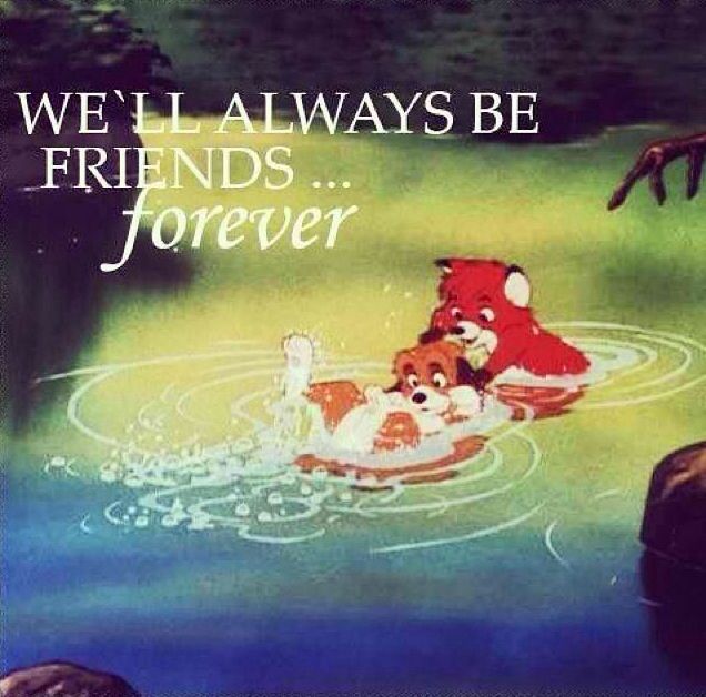 we'll always be friends forever poster with two bears swimming in the water together