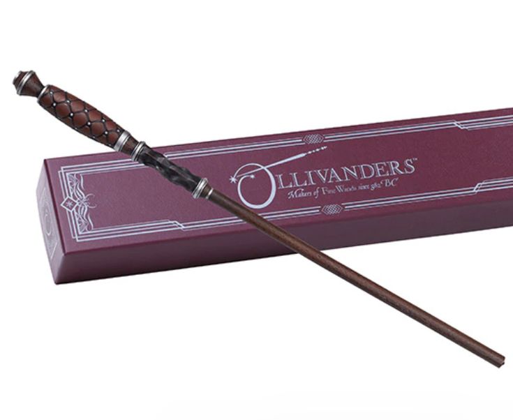 the harry potter wand is in its box