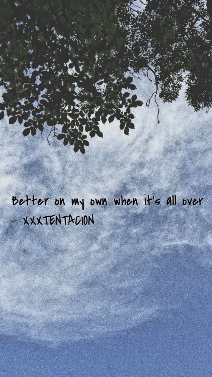 an airplane flying in the sky with a quote above it that reads, better on my own when it's all over