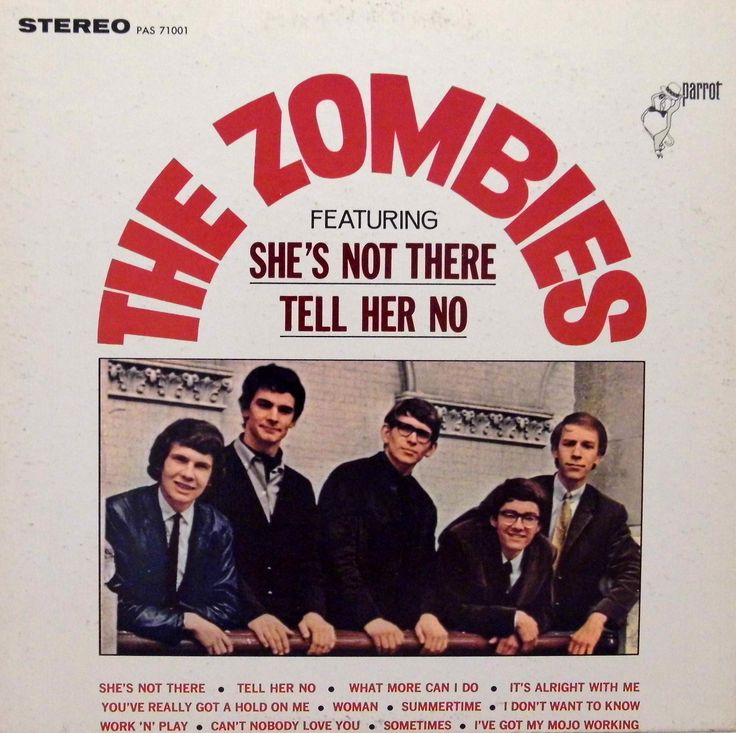 the zombies - she's not there, tell her no cd album cover art