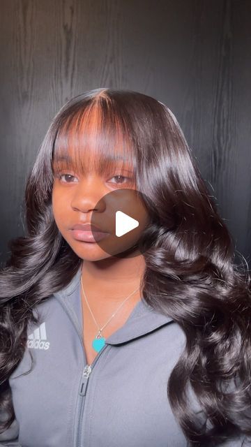 14K views · 6.4K likes | TOPNOTCHHANDS LLC on Instagram: "Complimenting bangs 🫧  Lace Resv. | Closure Sewin: Fringe, Curls  Online scheduling available with @topnotchhands  ——— #chicagohairstylist #southchicago #hairinspo #luxuryhair #fringe #curtainbangs #topnotchhands #wiginstall #quickweavechicago #sewinchicago" Wig With Bangs And Curls, Weave Curtain Bangs, Chinese Bang Wig Hairstyles, Bangs Sew In, Bang With Curls, Quickweave With Bangs, Frontal With Bangs, Closure Sew In With Bangs, Bang Quick Weave