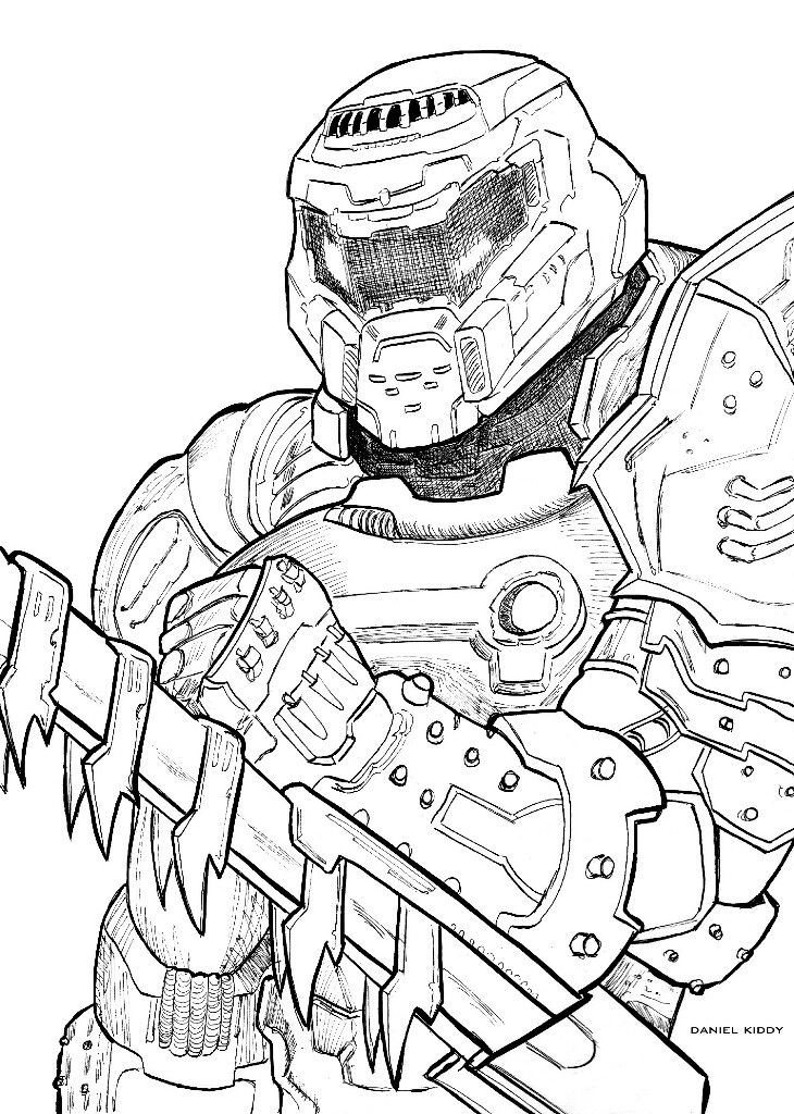 The Doom Slayer art | Doom demons, Doom game, Doom